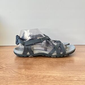 Merrell Sandspur Rose Leather Outdoor Dark Blue Sandals Women's Size US 10